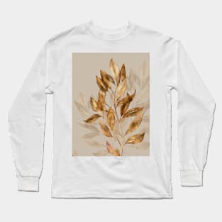 Hojas en Bronce Long Sleeve T-Shirt